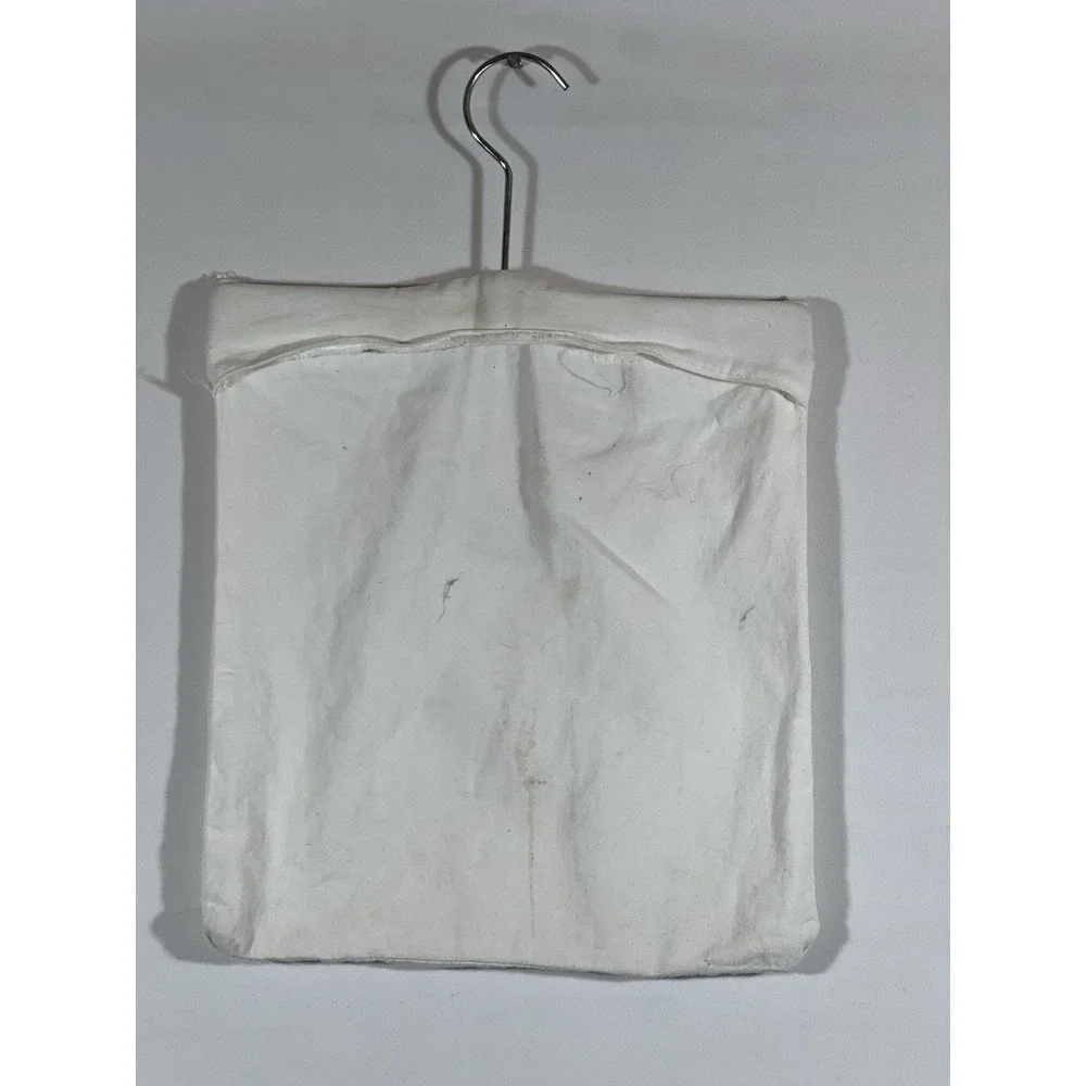 Whitmor Clothespin Bag Vintage Embroidered Cottagecore Farmhouse Laundry